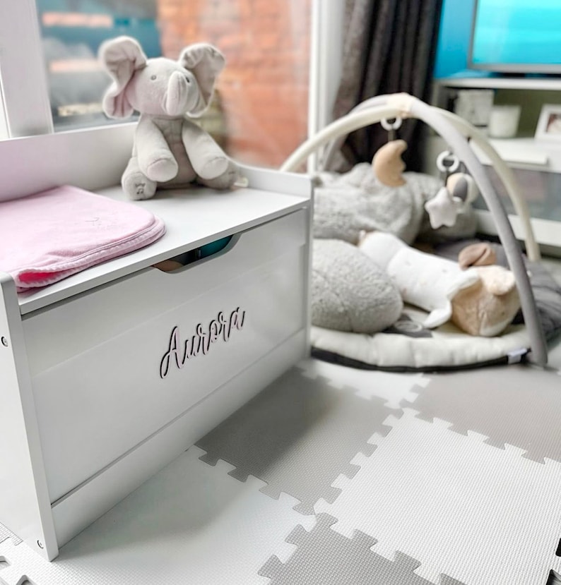 Wooden TOY BOX Name Sign Various Sizes Name Wall Art Etsy UK