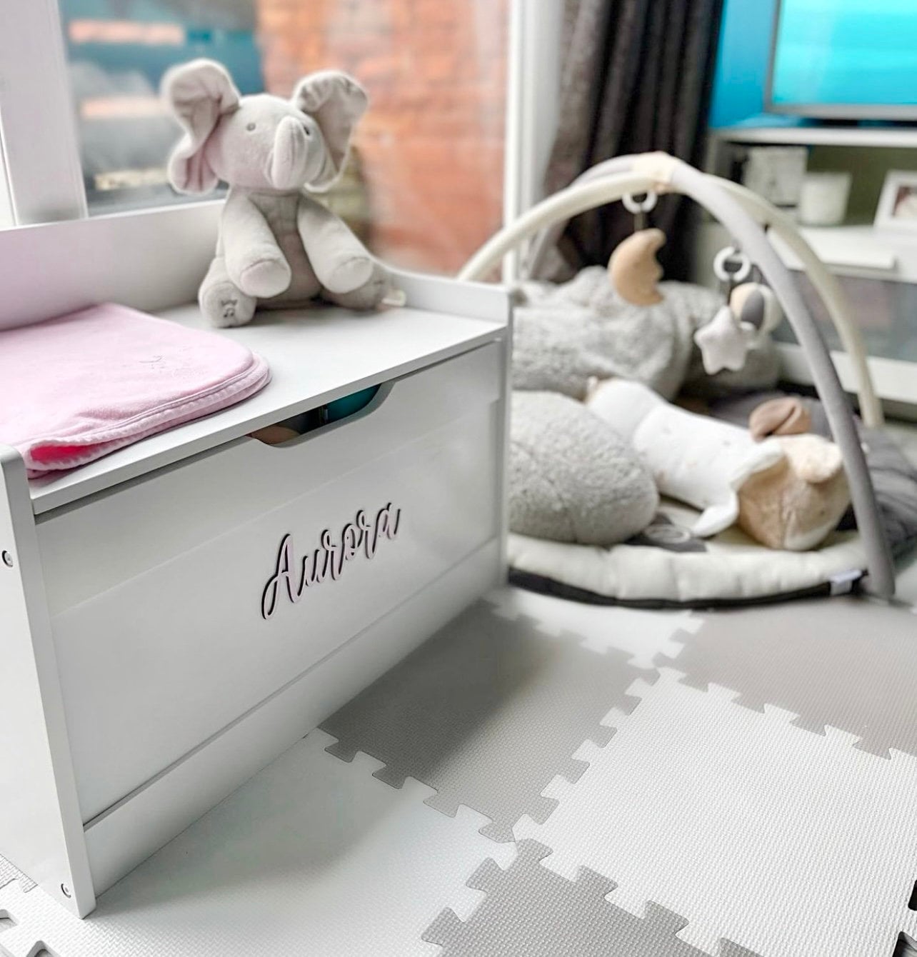 Wooden TOY BOX Name Sign Various Sizes Name Wall Art Etsy UK