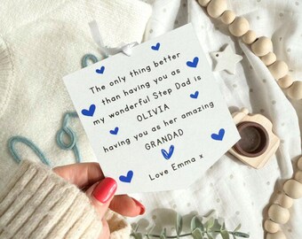 The Only Thing Better STEP DAD & Grandparent Decoration – Father's Day Gift (PR)