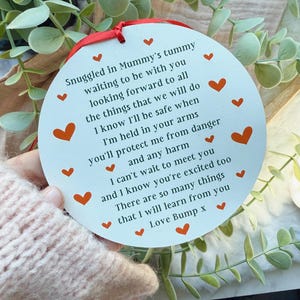 A Poem For My Daddy To Be - Daddy To Be Gifts - Baby Bump Gifts - Gift From Bump Daddy To Be - Pregnancy Announcement (PR)
