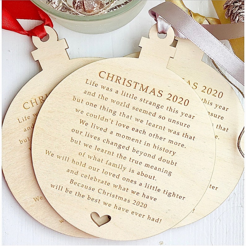 Christmas 2020 LOCKDOWN Keepsake PLY Bauble Quarantine Etsy
