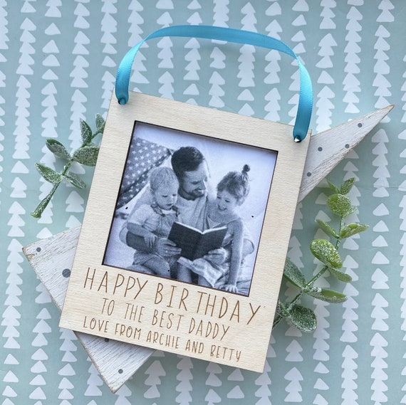 HAPPY BIRTHDAY Frame Decoration - Sentimental Gifts For Him - Gifts For Her  - Personalised Photo Frame - Birthday Gifts - Birthday Decor