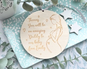 Daddy To Be You Will Be An Amazing Dad Gift - Dad To Be Pregnancy Announcement Keepsake Father's Day - New Daddy - Gift From Bump