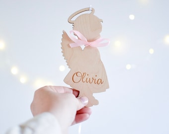 Gepersonaliseerde houten jongen of meisje engel kind hangende decoratie verlies herinnering - miskraam aandenken - Baby Memorial - Baby & baby verlies