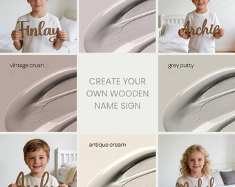 Custom Wooden Name Sign – Nursery Decor - Create Your Own Name Sign