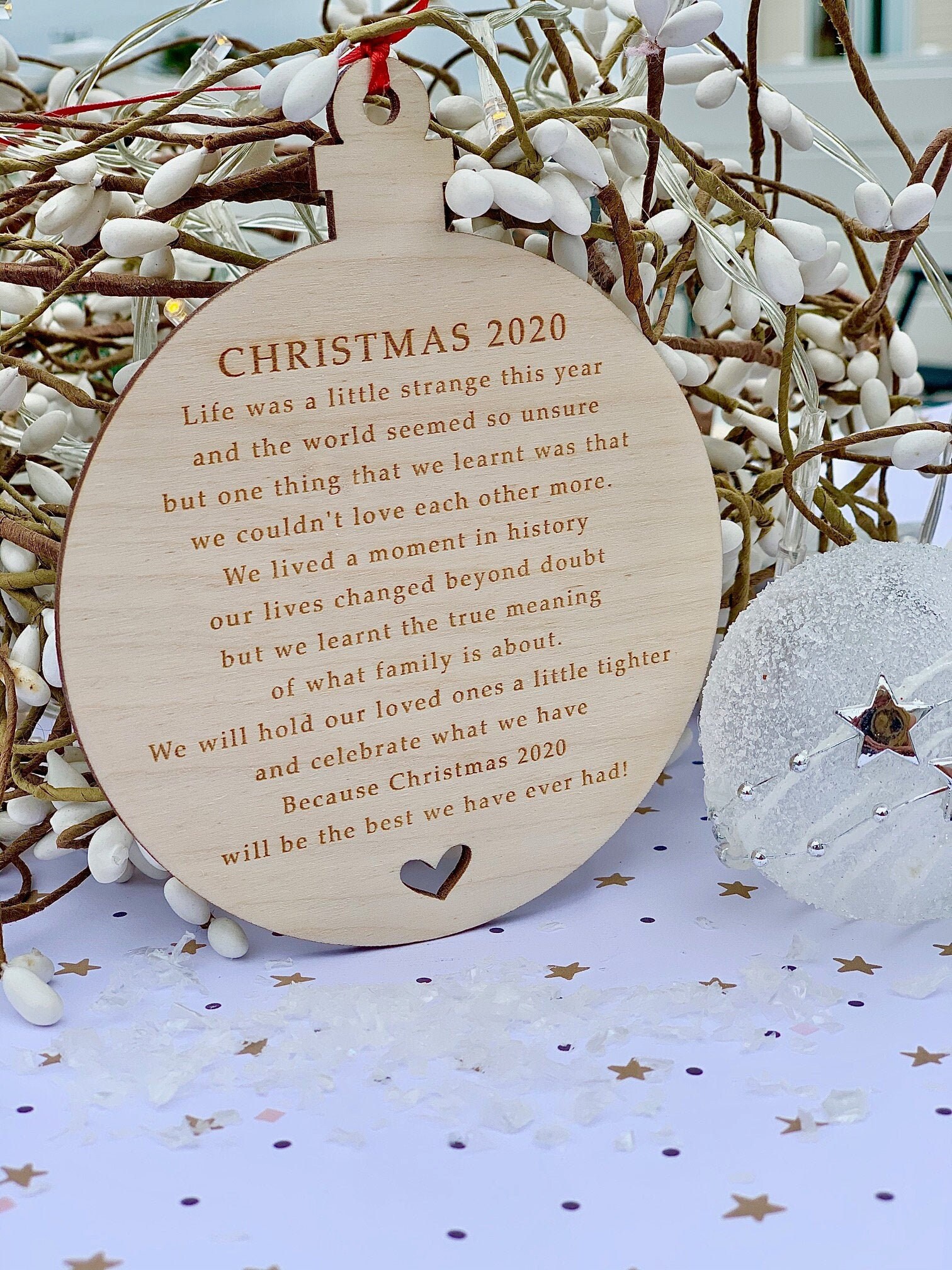 Christmas 2020 LOCKDOWN Keepsake PLY Bauble Quarantine Etsy