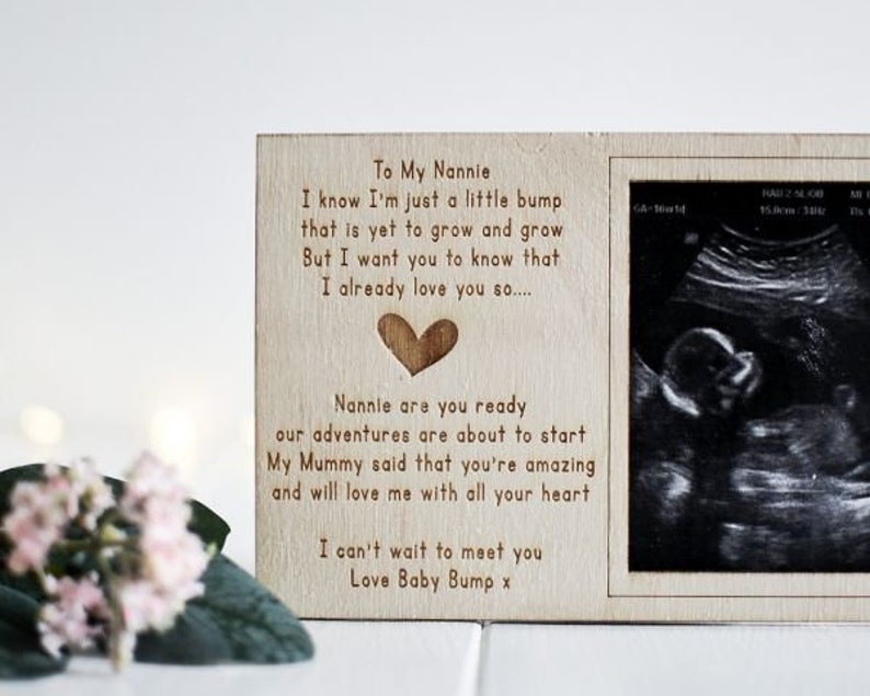 Grandparent to Be Scan Frame Baby Scan Frame Etsy UK