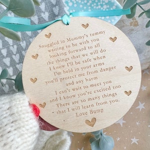 Papá o abuelo será la placa del poema del DÍA DEL PADRE - No puedo esperar para conocerte Anuncio de embarazo - Padre será regalo - Regalo de Bump