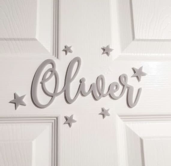 Baby name door plaques cheap