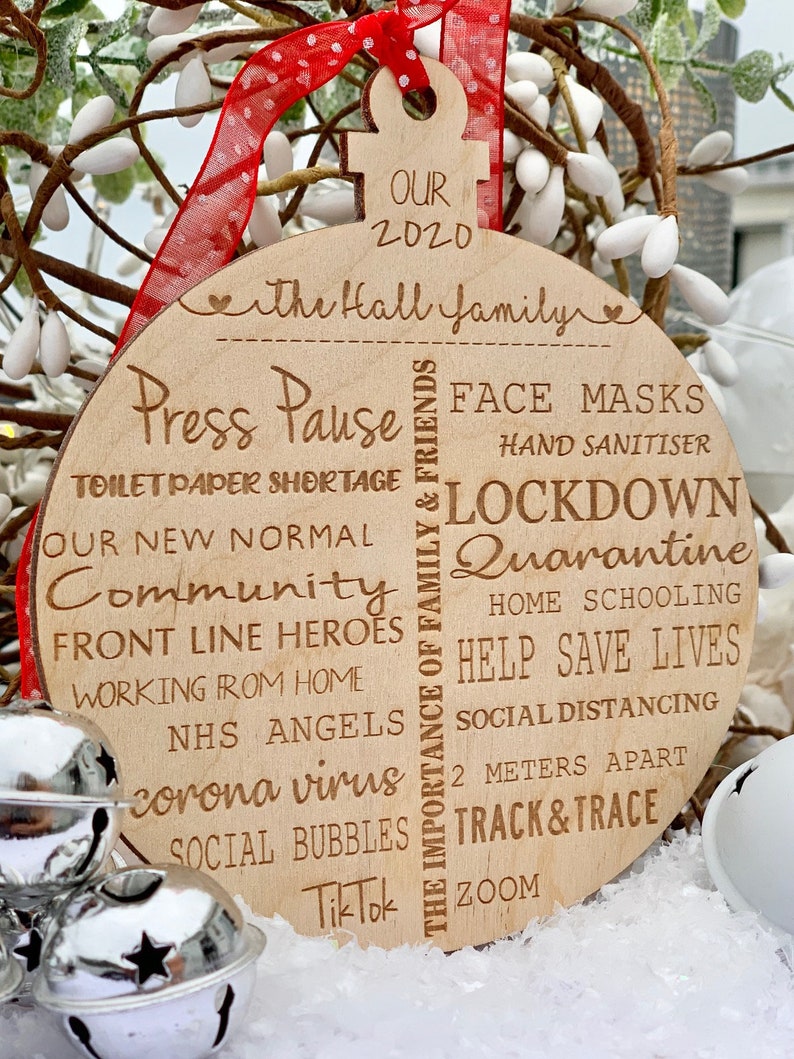Our Memories Of 2020 Lockdown Keepsake Wooden PLY Bauble Etsy