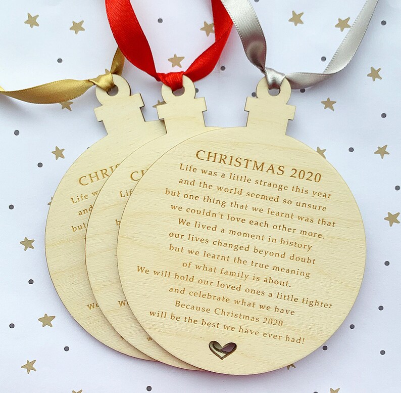 Christmas 2020 LOCKDOWN Keepsake PLY Bauble Quarantine Etsy