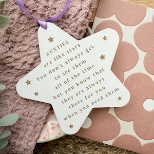 Auntie Gift – Aunties Are Like Stars - Gifts For Aunties - Aunty Sign - Best Auntie Gift - Aunt Gift - Auntie Plaque - Gift For Her (WH)