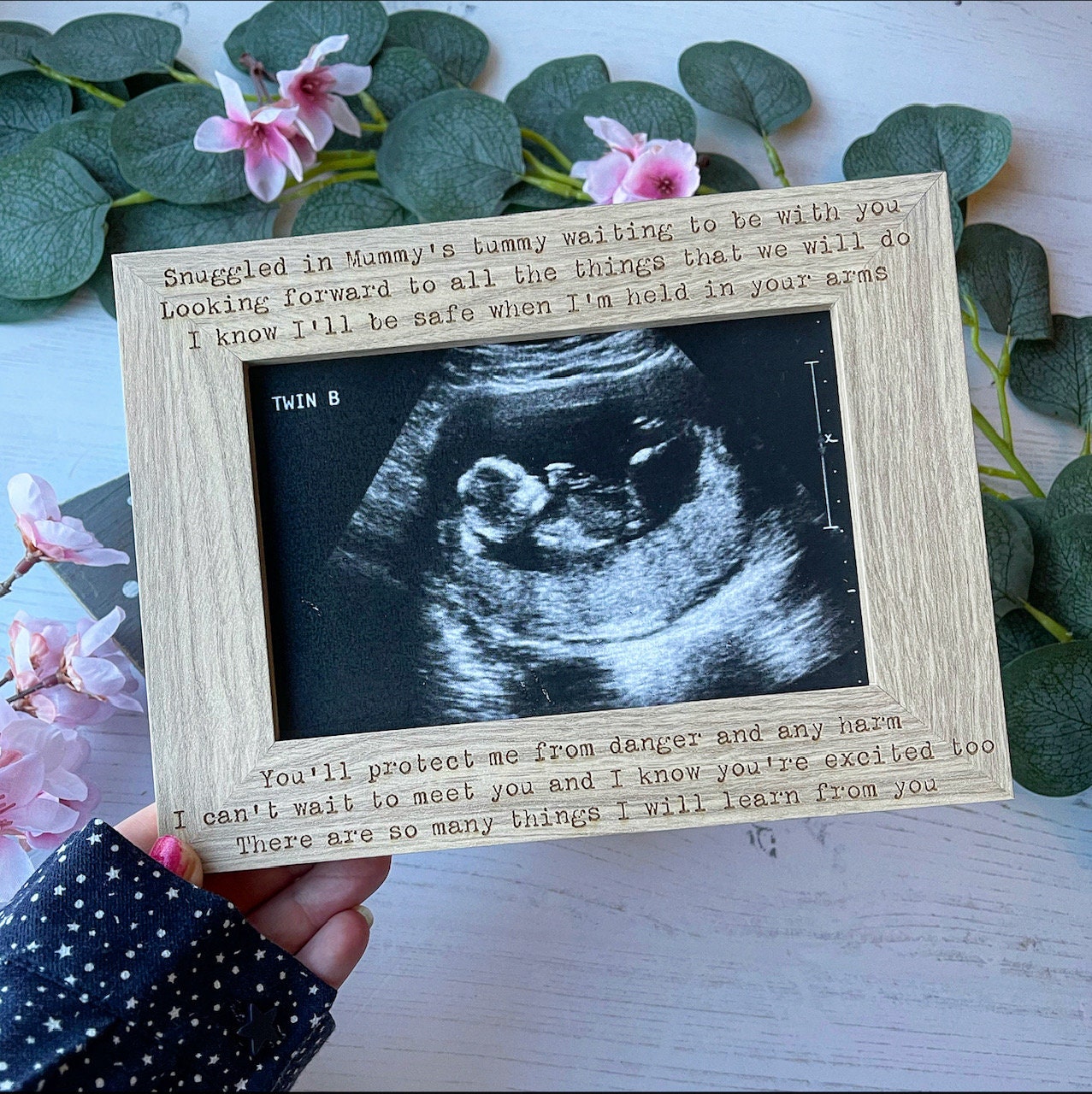 Daddy grandad to Be Poem Baby Scan Photo Frame Baby Scan New Etsy UK