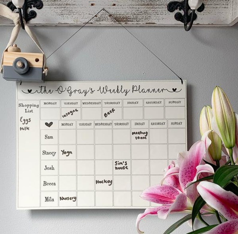 10.00 OFF Personalised 2021 Family Planner & Meal Planner | Etsy