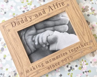 Me and Daddy (Grandparent) Making Memories Together Frame, Birthday Gift For Dad - Gift For Grandad - Gifts For Him - Decor