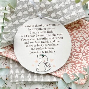 Plaque « Maman vous êtes gentille, belle et attentionnée » - cadeaux de fête des mères pour maman, maman, maman Lapin signe - cadeaux pour elle - Idées cadeaux maman (RP)