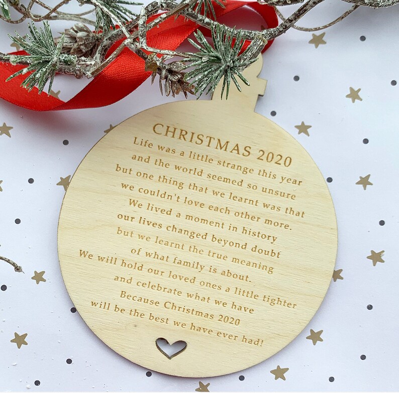 Christmas 2020 LOCKDOWN Keepsake PLY Bauble Quarantine Etsy