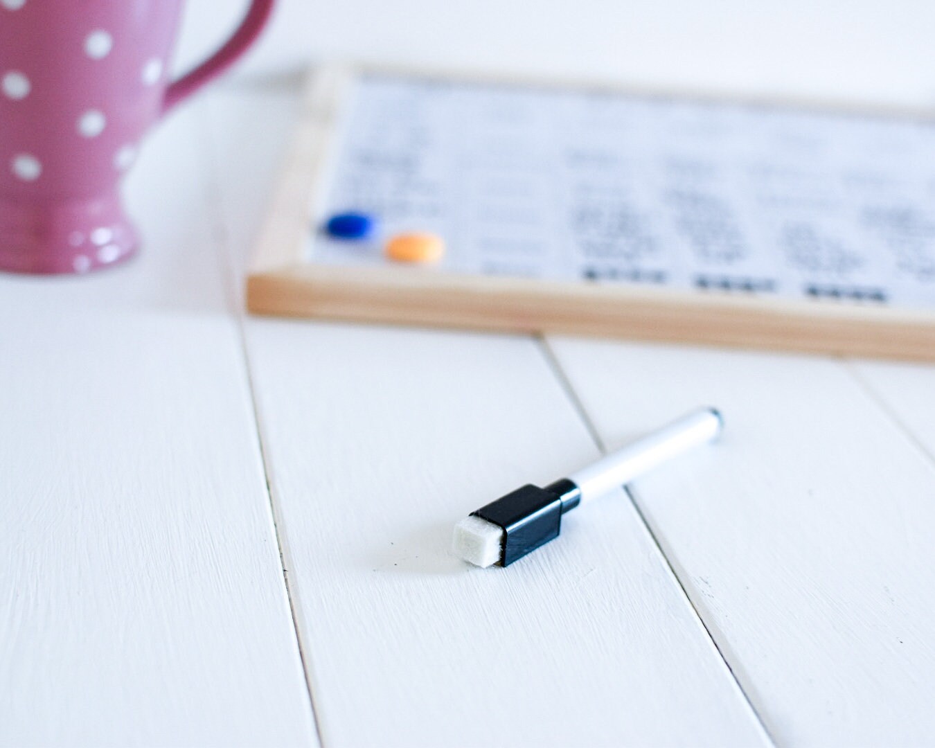 Whiteboard Black Dry Wipe Pen With Eraser Etsy UK