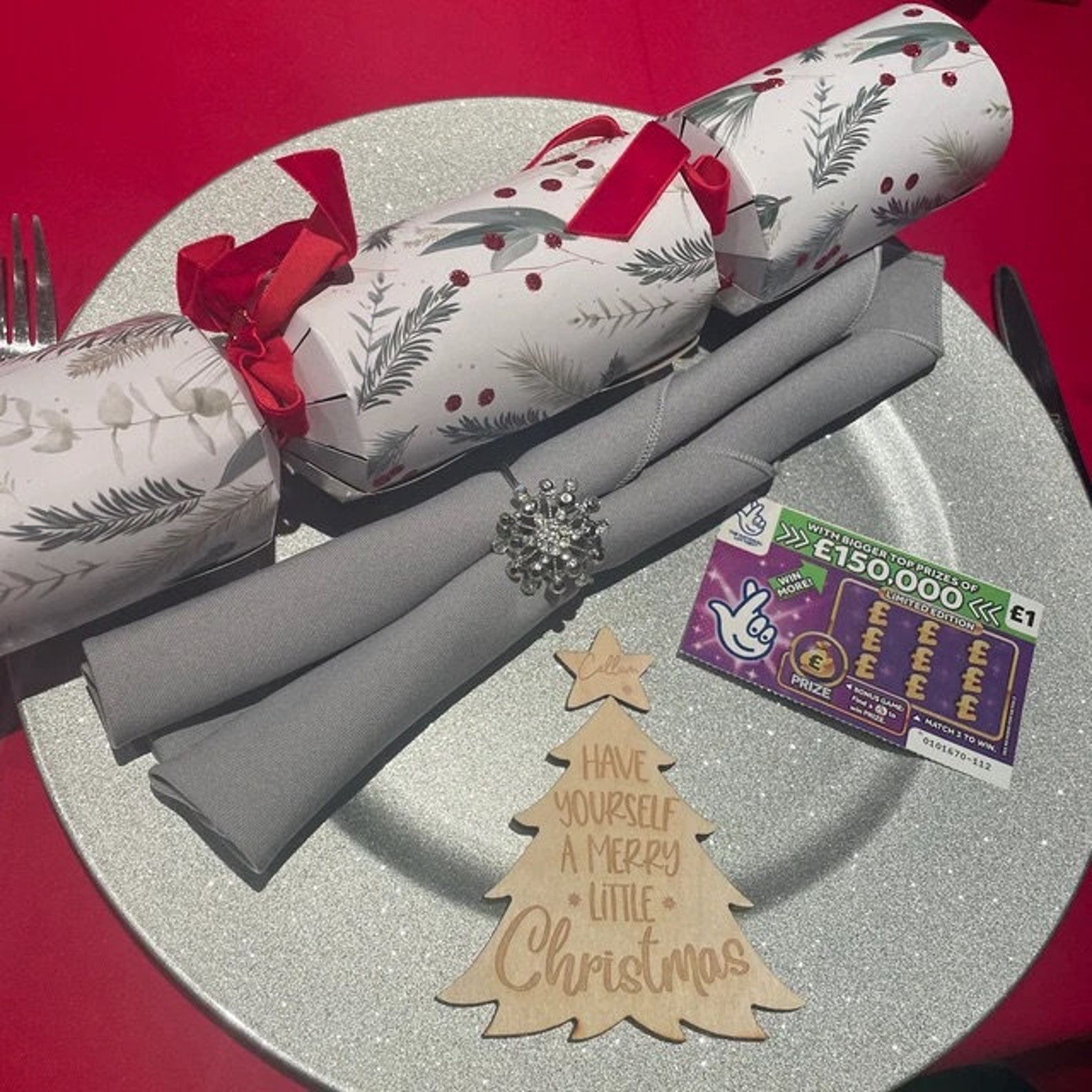 Christmas Table CHRISTMAS TREE Personalised Place Names - Etsy