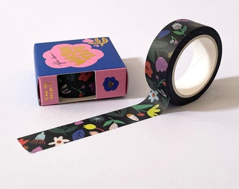 Washi Tape | Floral Tape | Flower Tape | Paper Tape | Scrapbooking Tape | Journal Tape | Pretty Tape | Cute Tape | Floral Pop Design