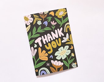Thank You Greeting Card | Thanks Card | Recycled Card and Envelope