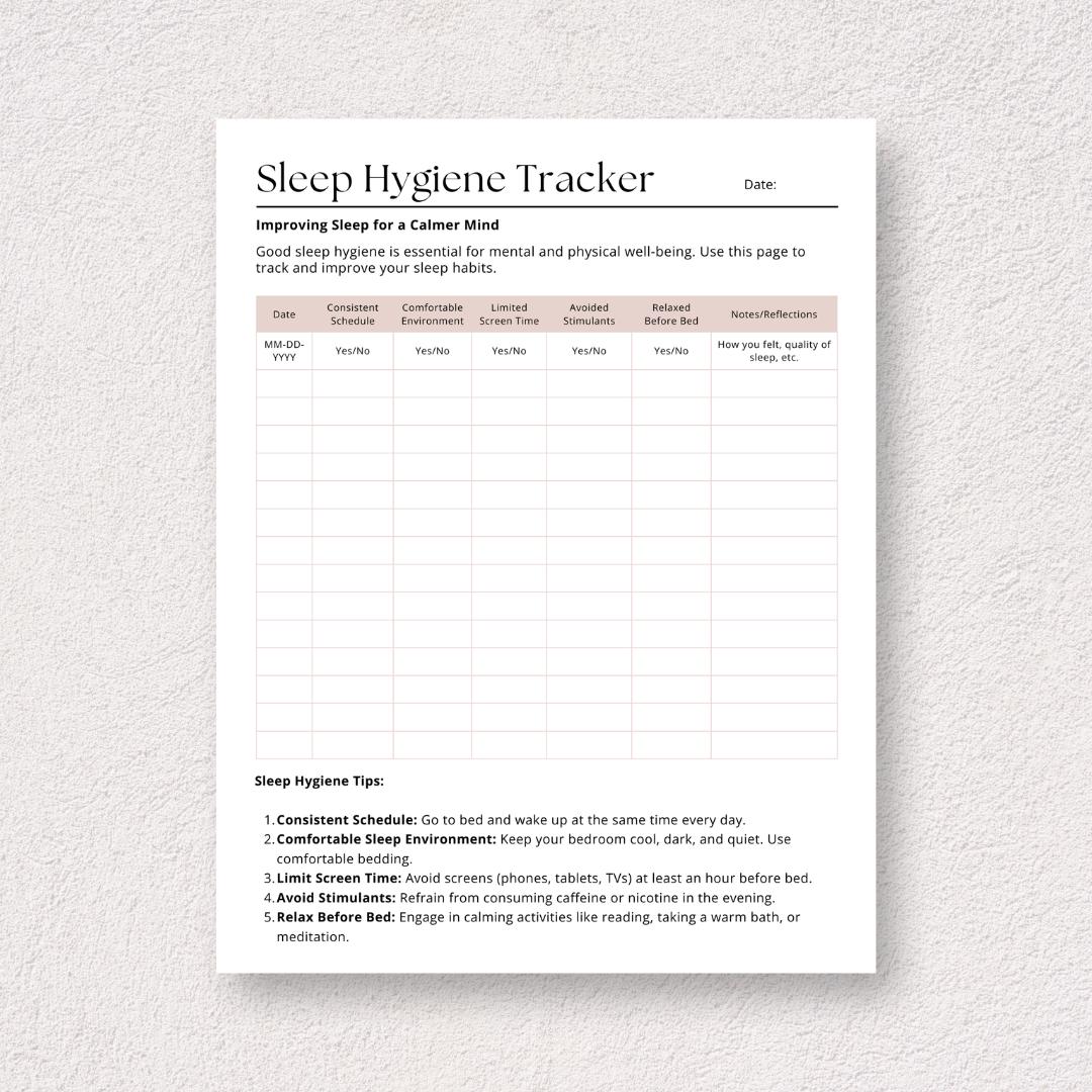 Printable Calming Your Mind Journal Digital Anxiety Relief and Stress ...