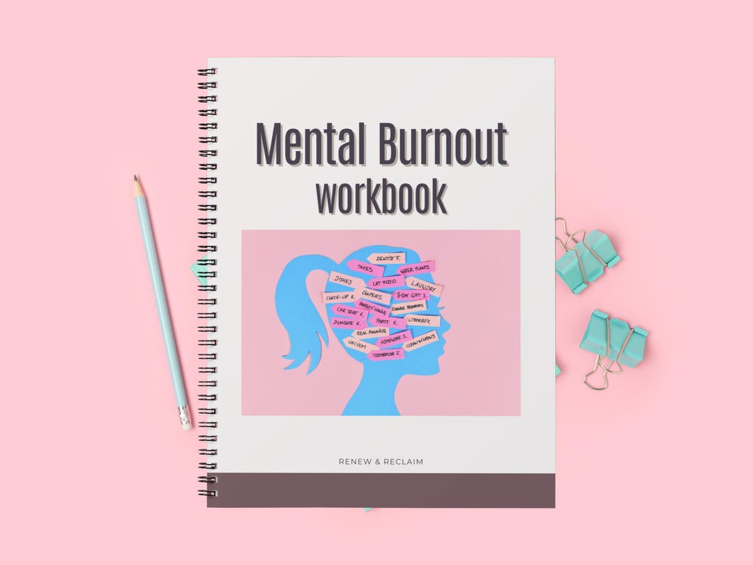 Mental Burnout Workbook | Digital Stress Recovery Journal | Mindset ...