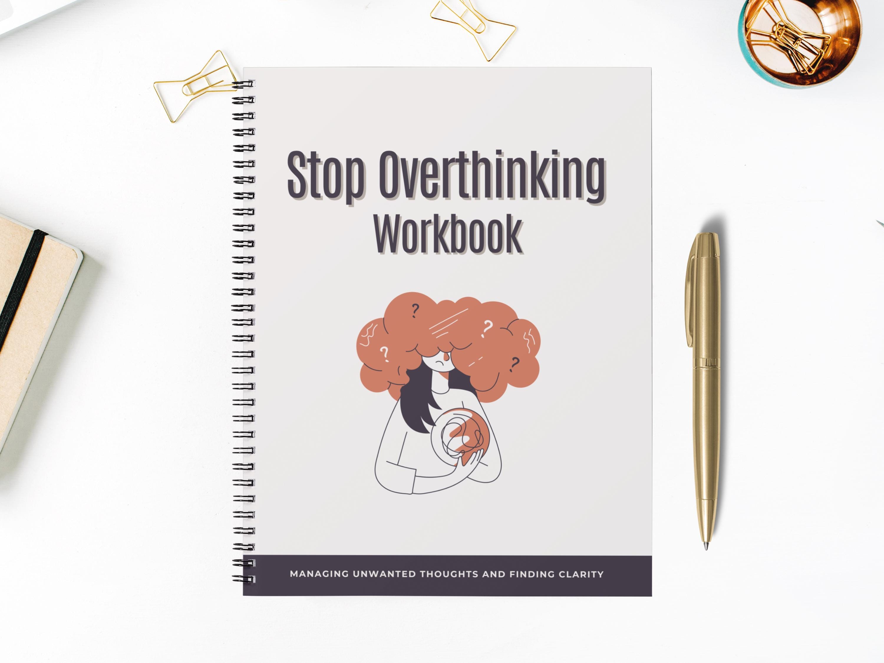 Stop Overthinking Workbook Printable Digital Download Daily Gratitude ...