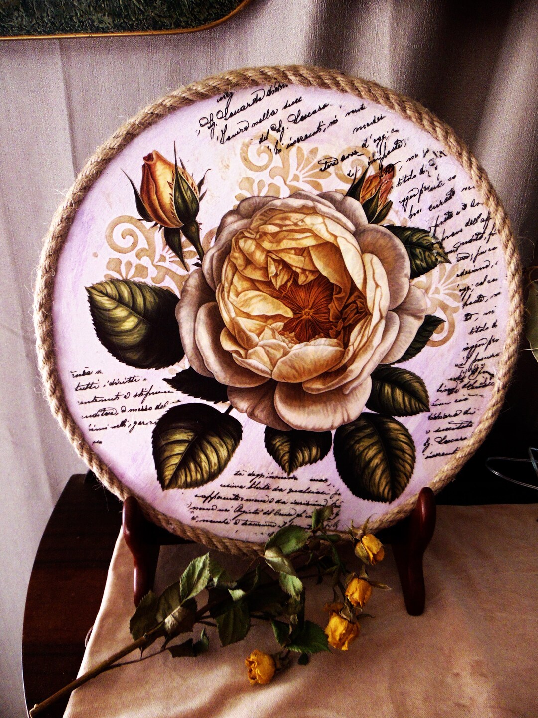 Beautiful Wooden Riser~tray~table Centrepiece~styling Decor Vignette ...