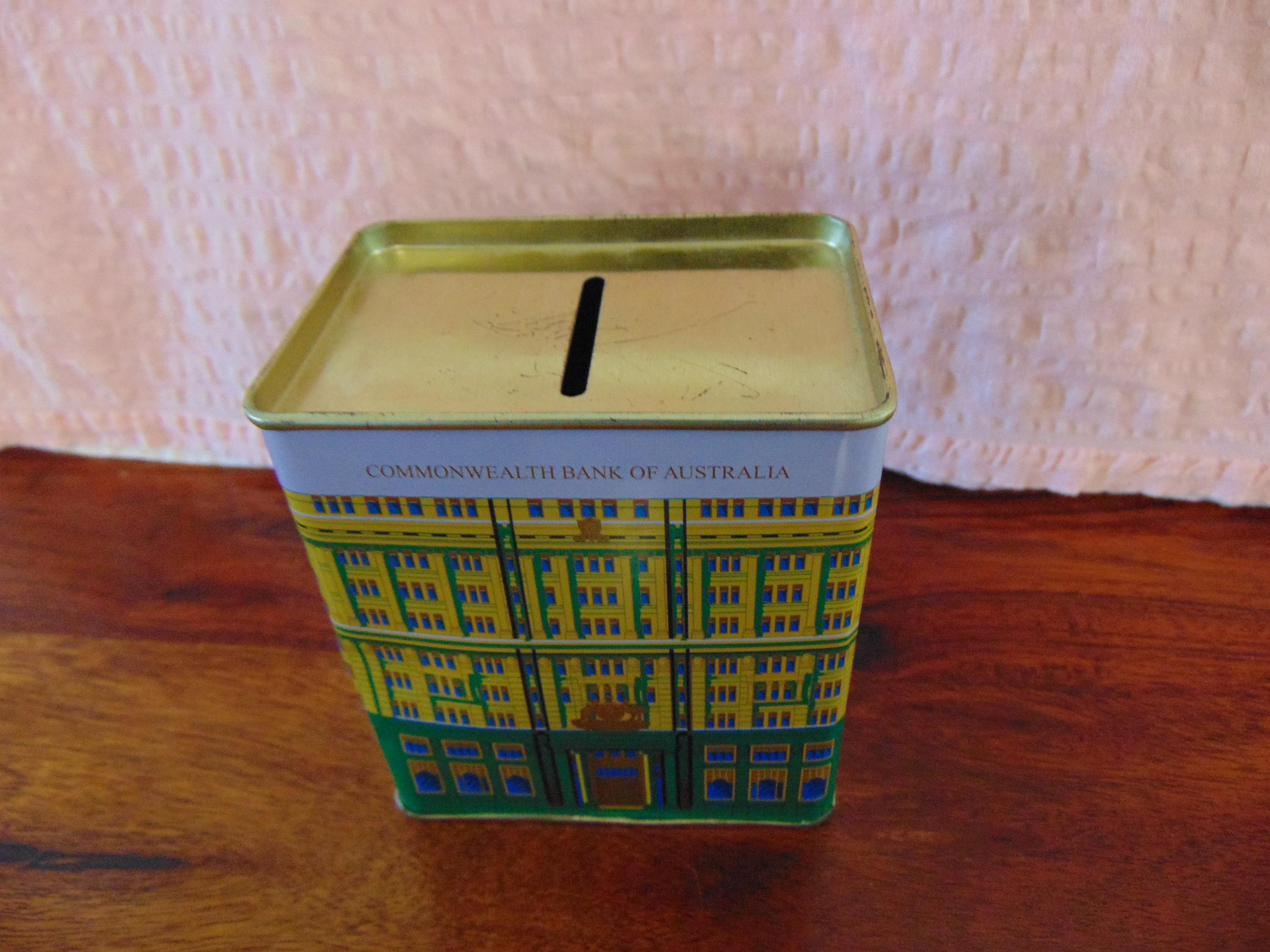 Collectable 1970s Tin Commonwealth Bank Money Box 9cm High Etsy Australia