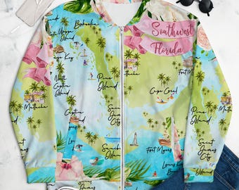 Barrier Islands Unisex Bomber Jacket