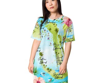 Barrier Islands T-shirt dress