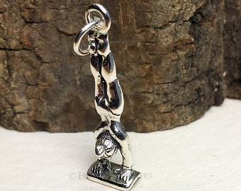 Collana Ginnastica In Argento 925 Con Ciondolo Cuore E Cristalli - Gioiello Per Ginnaste, Donne E Ragazze - Regalo Con Confezione E Panno