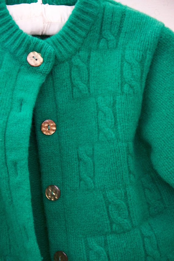 child's wool sweater/green/st. Patricks day/100% … - image 4