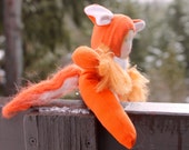 Fox Baby, fox doll, Waldorf fox toy, girl fox