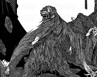 モルグ街の殺人 ハリー・クラーク 1933年 エドガー・アラン・ポー