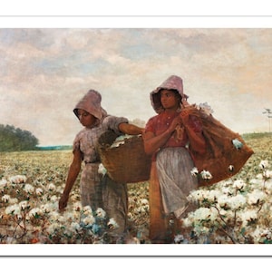 Winslow Homer THE COTTON PICKERS (1876) Vintage Painting Poster -Unframed- Premium Art Print