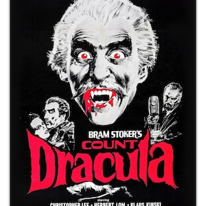 COUNT DRACULA 1970 Vintage Sci Fi/Horror Film Poster -Unframed- Premium Print