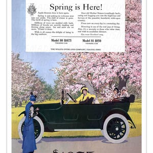 WILLY&#39;S - OVERLAND Cars Vintage Advertisement POSTER -Unframed- Art Reprint