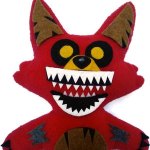 Fnaf Handmade PlushTwisted Foxy / Five Nights at Freddys 11 inch image 6