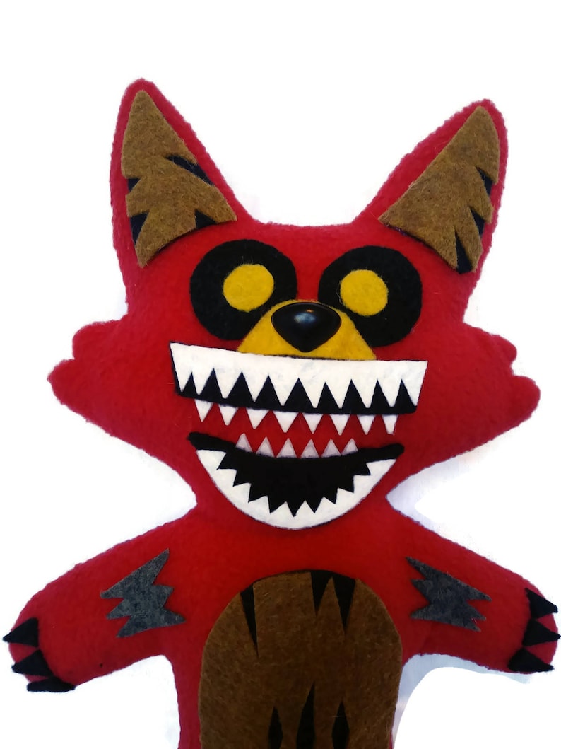 Fnaf Handmade PlushTwisted Foxy / Five Nights at Freddys 11 inch image 6