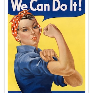 ¡Podemos hacerlo! / Cartel publicitario del ejército vintage de los años 40 (sin marco)