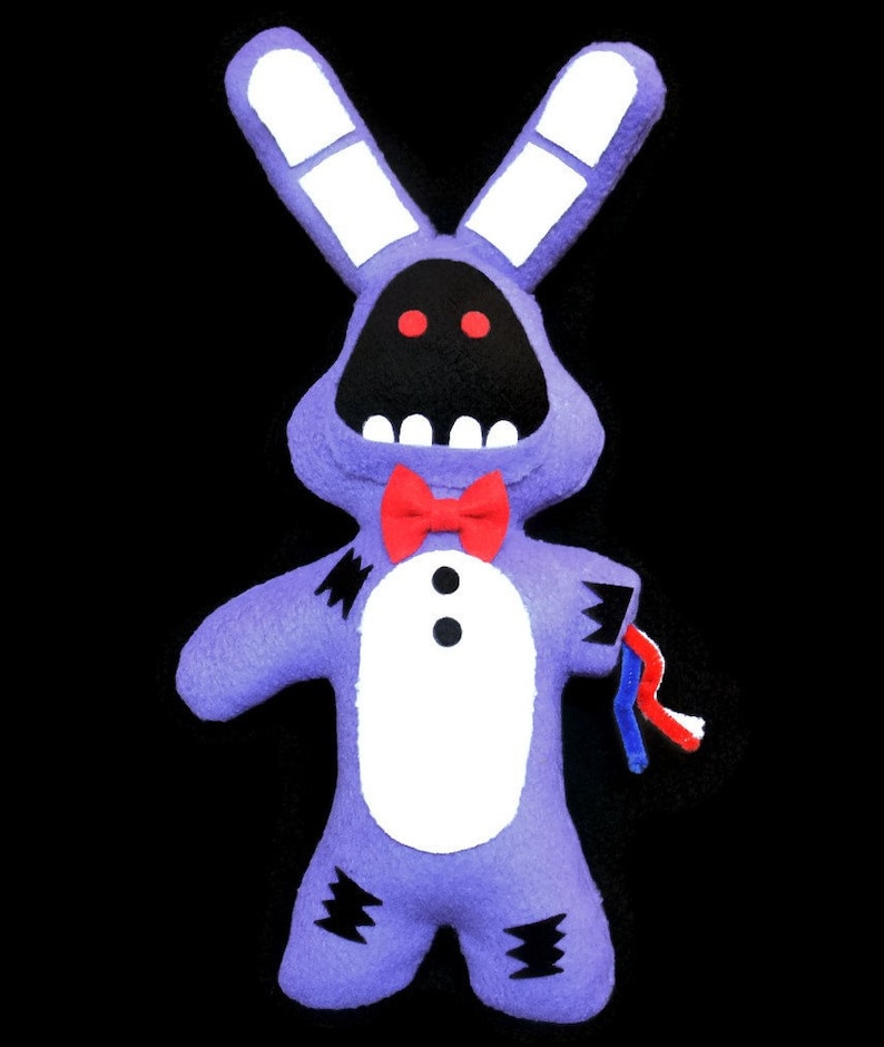 Broken/ Withered Bonnie Handmade Plush Five Nights at Freddys 13 inch Fnaf image 2