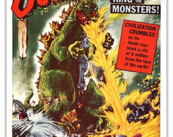 ゴジラ キング・オブ・モンスターズ 1956年 ホラー映画ポスター 復刻版