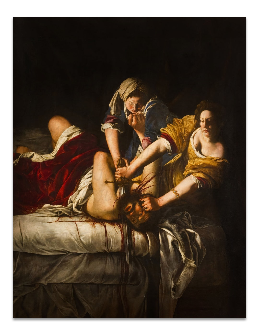 JUDITH BEHEADING HOLOFERNES By Artemisia Gentileschi 1614 Vintage Art judith-beheading-holofernes-by-artemisia-gentileschi-1614-vintage-art