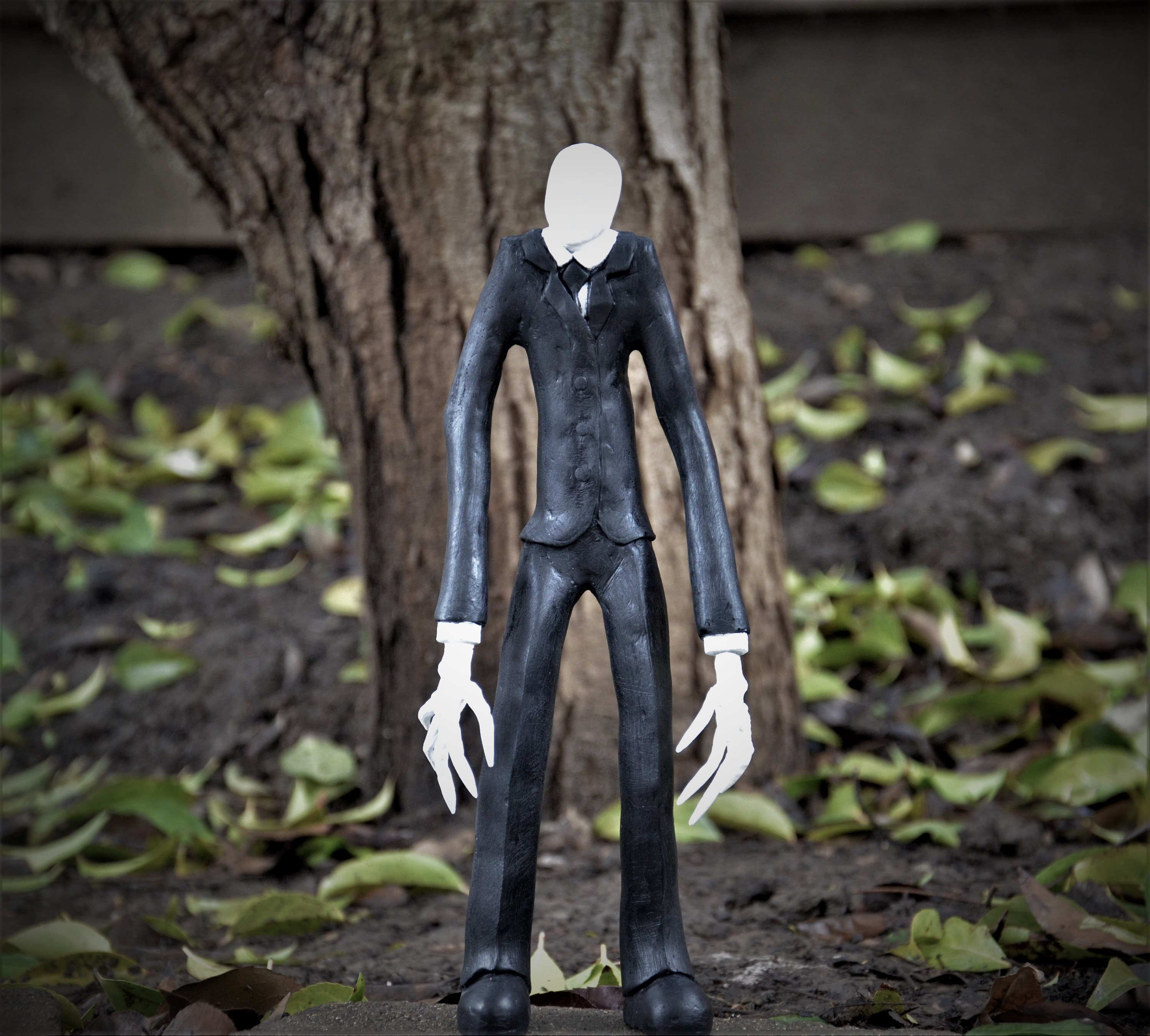  HPMNS Slenderman Costume for Kids- Slender Man Tights for  Costume Boys Scary Slenderman Halloween Costume for Kids Cosplay Costumes L  : Clothing, Shoes & Jewelry