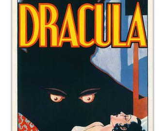 DRACULA 1931 Vintage Movie Poster (Style C) Classic Vampire Wall Decor Print