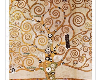Gustav Klimt THE TREE Of LIFE (1905-1909) Vintage Painting Poster -Unframed- Premium Art Print