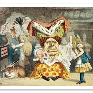 ILUSTRACIÓN DE Cerdo y Pimienta DE The NURSERY 1890 Reimpresión de póster de arte vintage