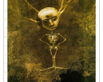Spirit Forest 1890 ODILON REDON Vintage Poster -Unframed- Premium Art Reprint
